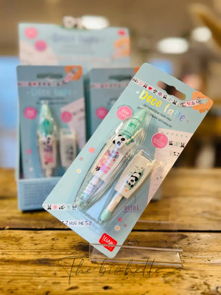 DECO TAPE_KIT_12PCS - STYLO DE RUBAN DÉCORATIF - PANDA • Legami