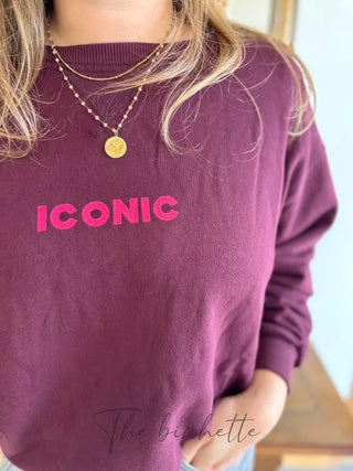 Sweat Iconic • Bordeaux TU