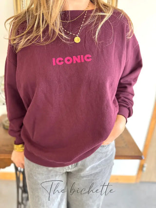 Sweat Iconic • Bordeaux TU