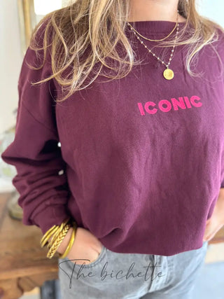 Sweat Iconic • Bordeaux TU