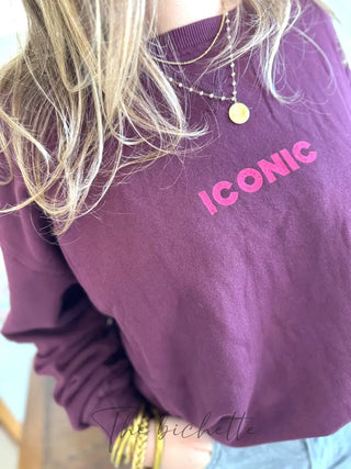 Sweat Iconic • Bordeaux TU