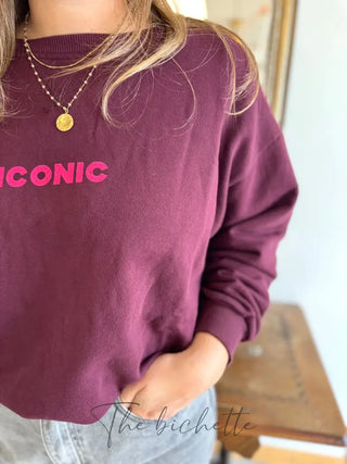 Sweat Iconic • Bordeaux TU