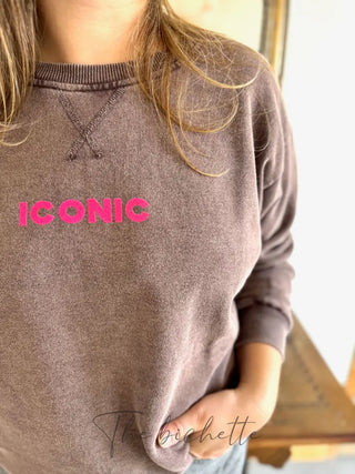 Sweat Iconic • Chocolat TU