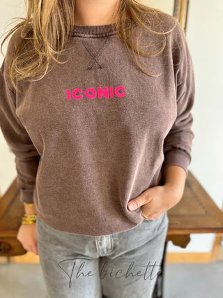 Sweat Iconic • Chocolat TU