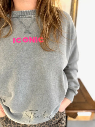 Sweat Iconic • Gris Clair TU