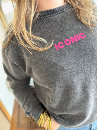 Sweat Iconic • Gris foncé TU