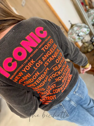 Sweat Iconic • Gris foncé TU