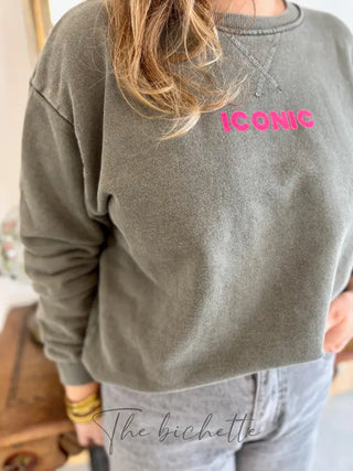 Sweat Iconic • Kaki TU