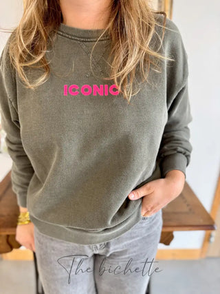 Sweat Iconic • Kaki TU