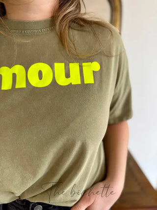 T shirt Amour ❤️ • Kaki TU