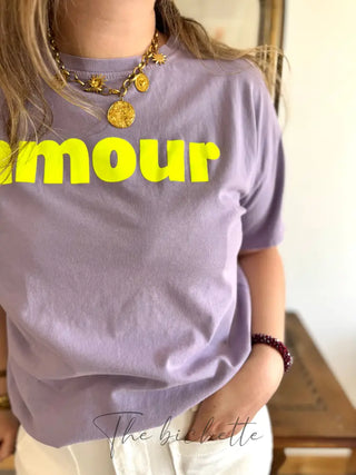 T shirt Amour ❤️ • Lilas TU