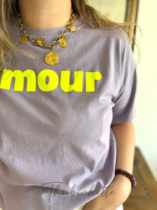 T shirt Amour ❤️ • Lilas TU