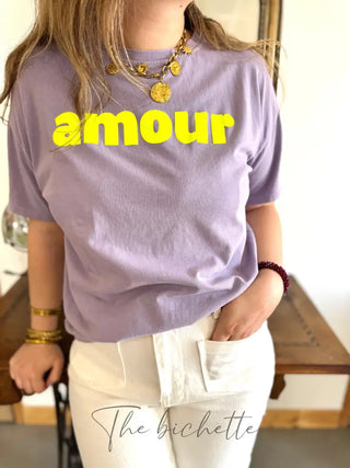 T shirt Amour ❤️ • Lilas TU