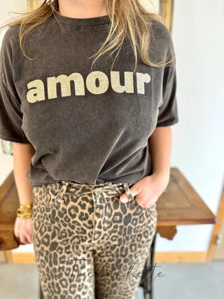 T shirt Amour ❤️ • Noir TU
