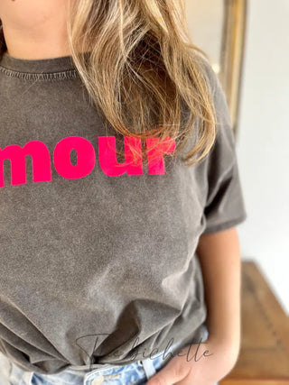 T-shirt Amour ❤️ • Noir TU
