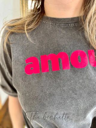 T-shirt Amour ❤️ • Noir TU