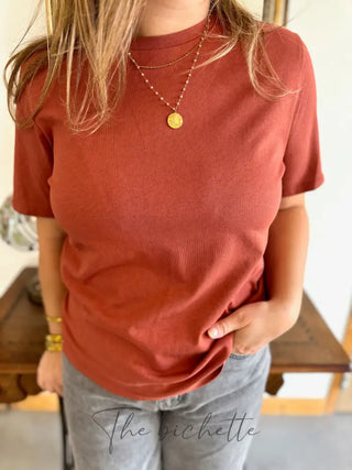 T-Shirt Nicole • Brique