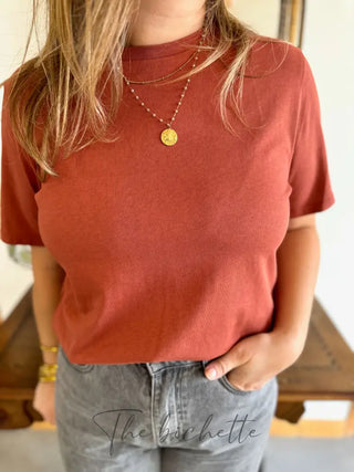 T-Shirt Nicole • Brique