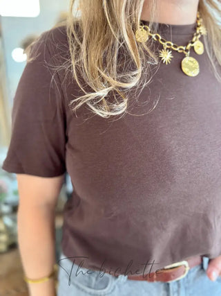 T-Shirt Nicole • Marron