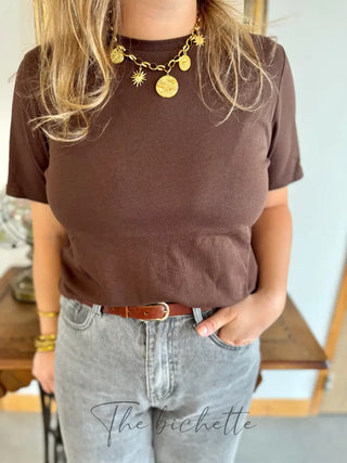 T-Shirt Nicole • Marron