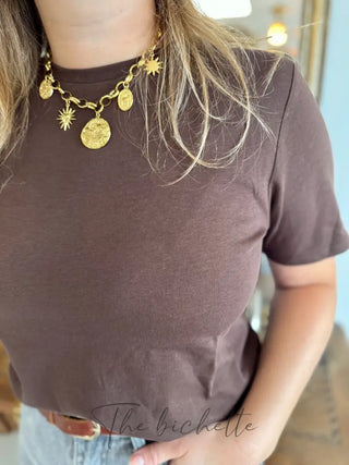 T-Shirt Nicole • Marron