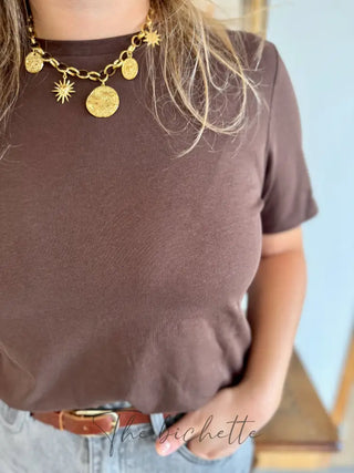 T-Shirt Nicole • Marron