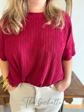 T Shirt Oversize Lorine • Bordeaux