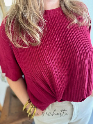 T Shirt Oversize Lorine • Bordeaux
