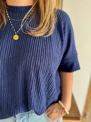 T Shirt Oversize Lorine • Marine