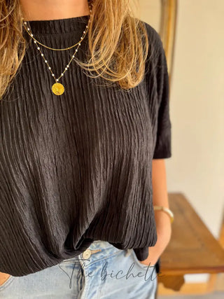 T Shirt Oversize Lorine • Noir