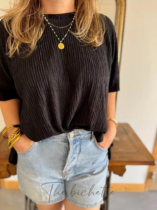 T Shirt Oversize Lorine • Noir