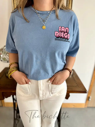 T Shirt San Diego • Bleu jean TU