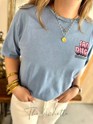 T Shirt San Diego • Bleu jean TU