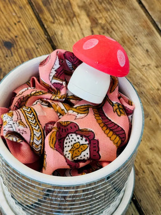 PENCIL SHARPENER W/ERASER MAGIC MUSHROOM RED MUSHROOMS