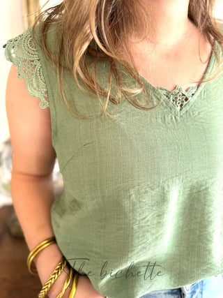 Top Janine • Vert Sauge