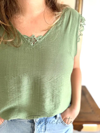 Top Janine • Vert Sauge