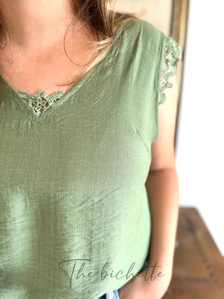 Top Janine • Vert Sauge