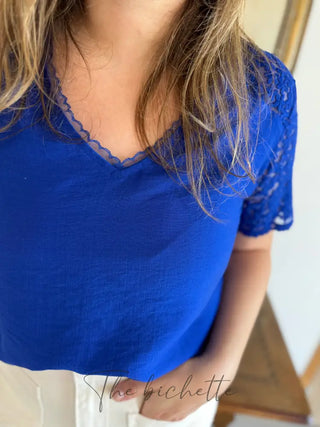 Top Mathieu • Bleu roi