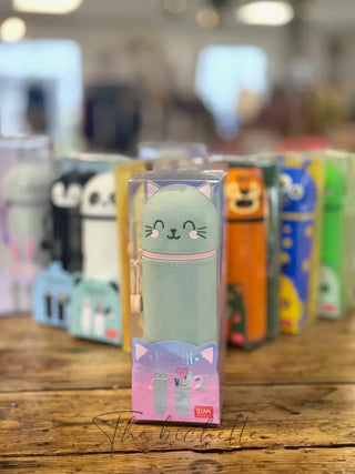 Trousse en Silicone Souple 2-en-1 Chat • Kawaii • Legami