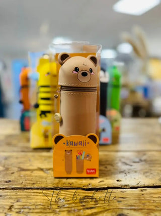 Trousse en Silicone Souple 2-en-1 Teddy Bear • Kawaii • Legami