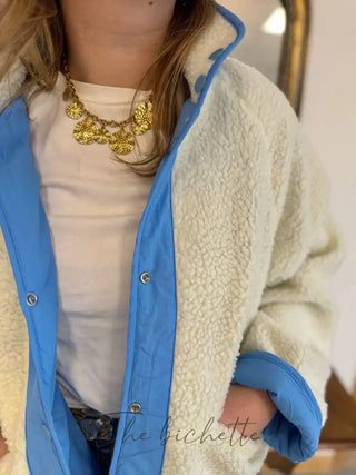 Veste réversible Laure • Bleu