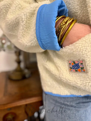 Veste réversible Laure • Bleu