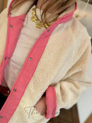 Veste réversible Laure • Rose