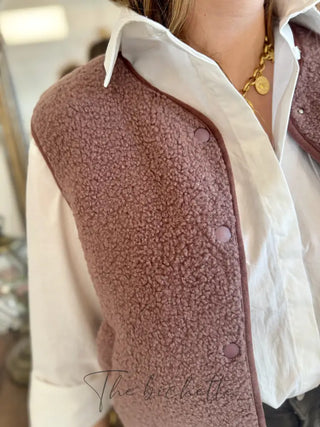 Veste s/ Manches Anaïs • Aubergine