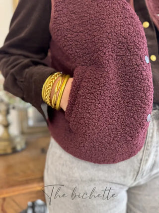 Veste s/ Manches Anaïs • Bordeaux