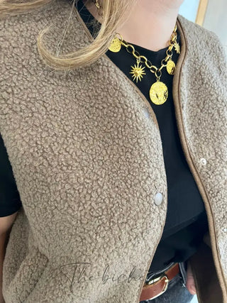 Veste s/ Manches Anaïs • Chocolat