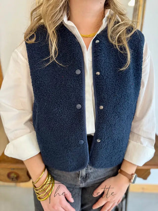 Veste s/ Manches Anaïs • Marine