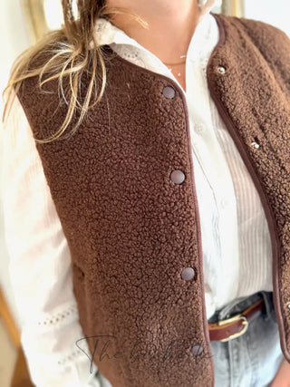 Veste s/ Manches Anaïs • Marron
