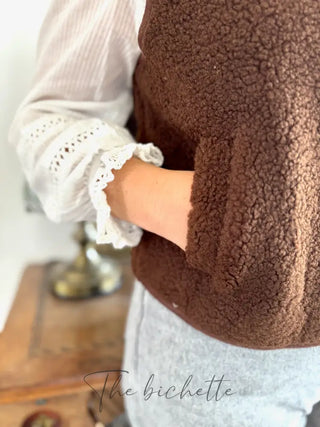 Veste s/ Manches Anaïs • Marron