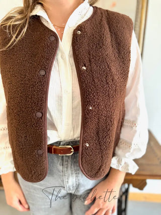 Veste s/ Manches Anaïs • Marron